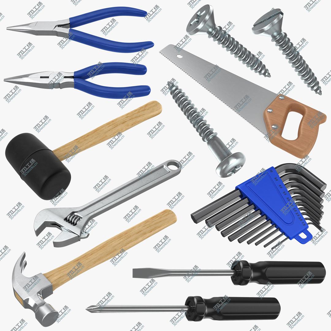 images/goods_img/2021040233/Hand Tool Collection 01 3D model/1.jpg
